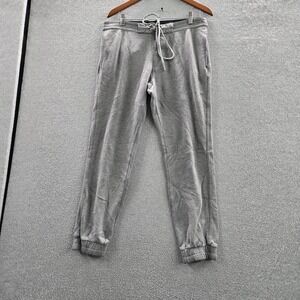 Vissla Men Pants M Gray Sweatpants Fleece Jogger Button 28" Inseam